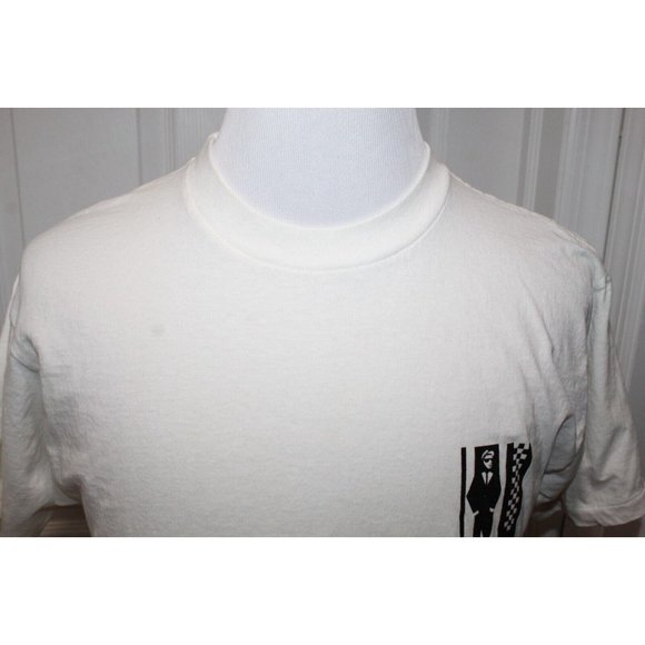 Vintage SKA Punk Music Tour T Shirt Tee White 2-Sided Mens Size L Single Stitch - Picture 4 of 9